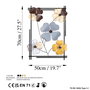 Wallity Accesorio Decorativo de Pared de Metal Hecho a Mano 50x70x4 cm